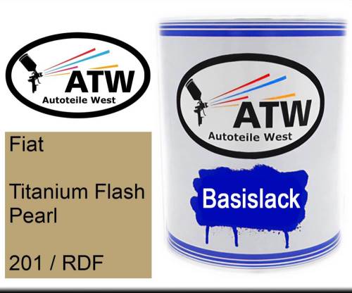 Fiat, Titanium Flash Pearl, 201 / RDF: 1L Lackdose, von ATW Autoteile West.